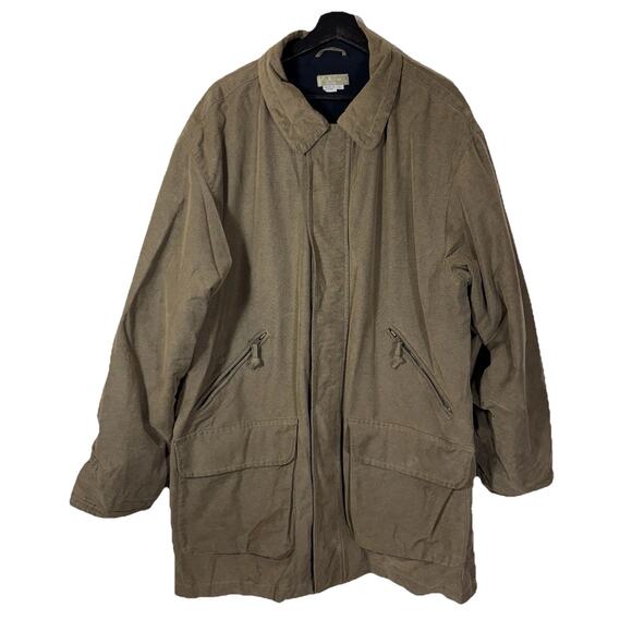 Men's Territory Ahead Chore Coat Barn Jacket Large Pocket Work Olive Green Brown - Picture 1 of 12